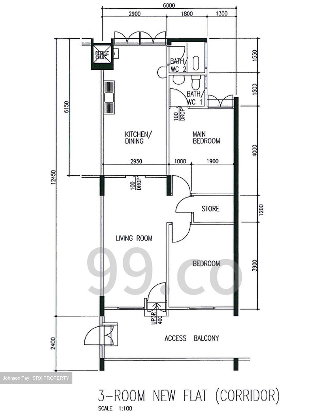 Blk 519 Bedok North Avenue 1 (Bedok), HDB 3 Rooms #609574541